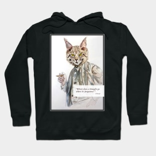The philosopher Maine coon cat with Freud's phrase Hoodie
